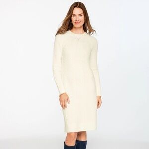 Cable Knit Shift Dress - Talbots - NWT